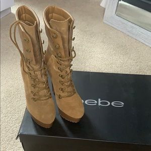 Bebe Tan Evie Mid Bootie